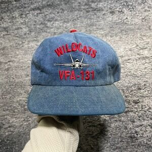Vintage Wildcats VFA-131 Snapback Hat United States Navy Military 80s 90s Cap